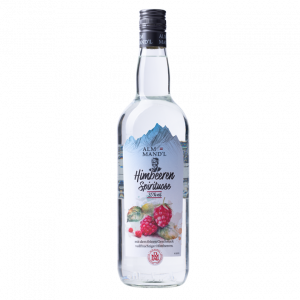 Honig-Birnen Spirituose von Alm Mandl in der 1 Liter Flasche.